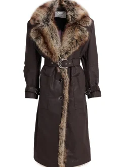 Cappotto lungo con cintura con fibbia