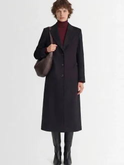 Cappotto lungo Heck in misto lana