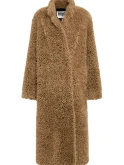 Cappotto lungo in teddy