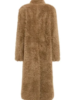 Cappotto lungo in teddy
