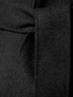 Cappotto lungo Lea in lana con cintura
