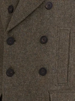Cappotto lungo Officer in lana