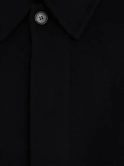 Cappotto monopetto in misto lana