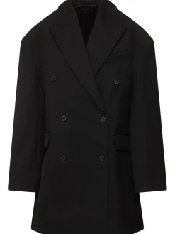 Cappotto oversize doppiopetto in lana