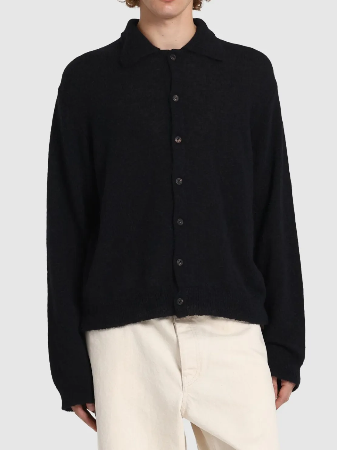 Cardigan a maniche lunghe in maglia
