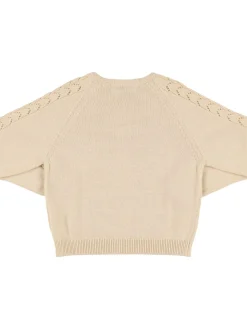 Cardigan in maglia di cotone organico