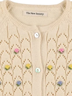 Cardigan in maglia di cotone organico