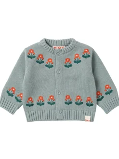 Cardigan in maglia di lana e cotone