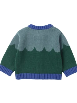 Cardigan in maglia di lana e cotone