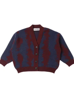Cardigan in maglia di misto lana