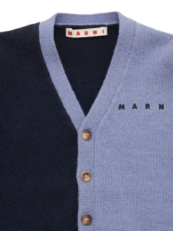 Cardigan in maglia di misto lana