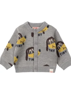 Cardigan in maglia di misto lana