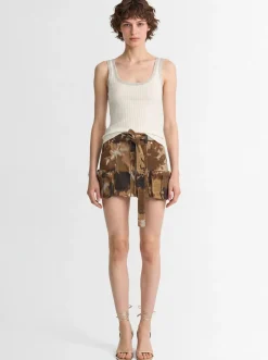 Cargo mini skirt