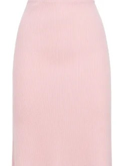 Cashmere knit pencil skirt