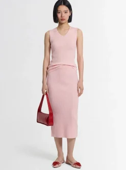 Cashmere & silk knit tank top