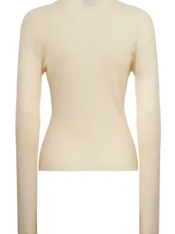 Cashmere & silk long sleeve t-shirt
