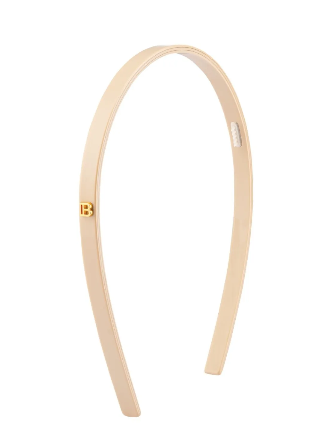 Cerchietto sottile in acetato con logo