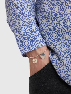Charm Aquarius in oro rosa 9kt e argento