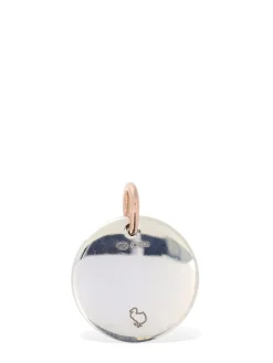 Charm Pisces in oro rosa 9kt e argento