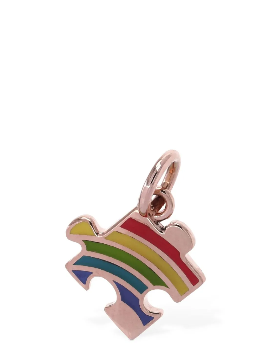 Charm Puzzle in oro rosa 9kt smaltato