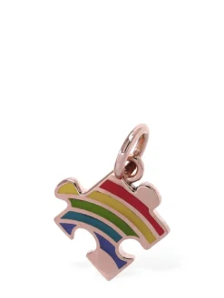 Charm Puzzle in oro rosa 9kt smaltato