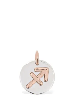 Charm Sagittarius in oro rosa 9kt e argento