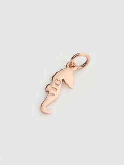 Charm Seahorse in oro rosa 9kt