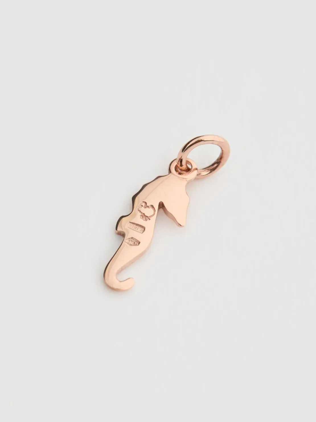 Charm Seahorse in oro rosa 9kt