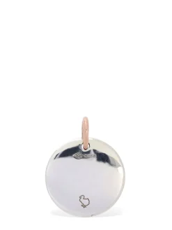 Charm Virgo in argento e oro rosa 9kt