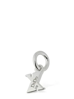 Charm X in oro bianco 18kt con diamanti