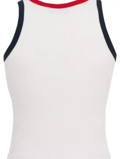 Contrast trim tank top