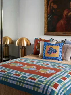 Coperta Ankara Rust Plumbago