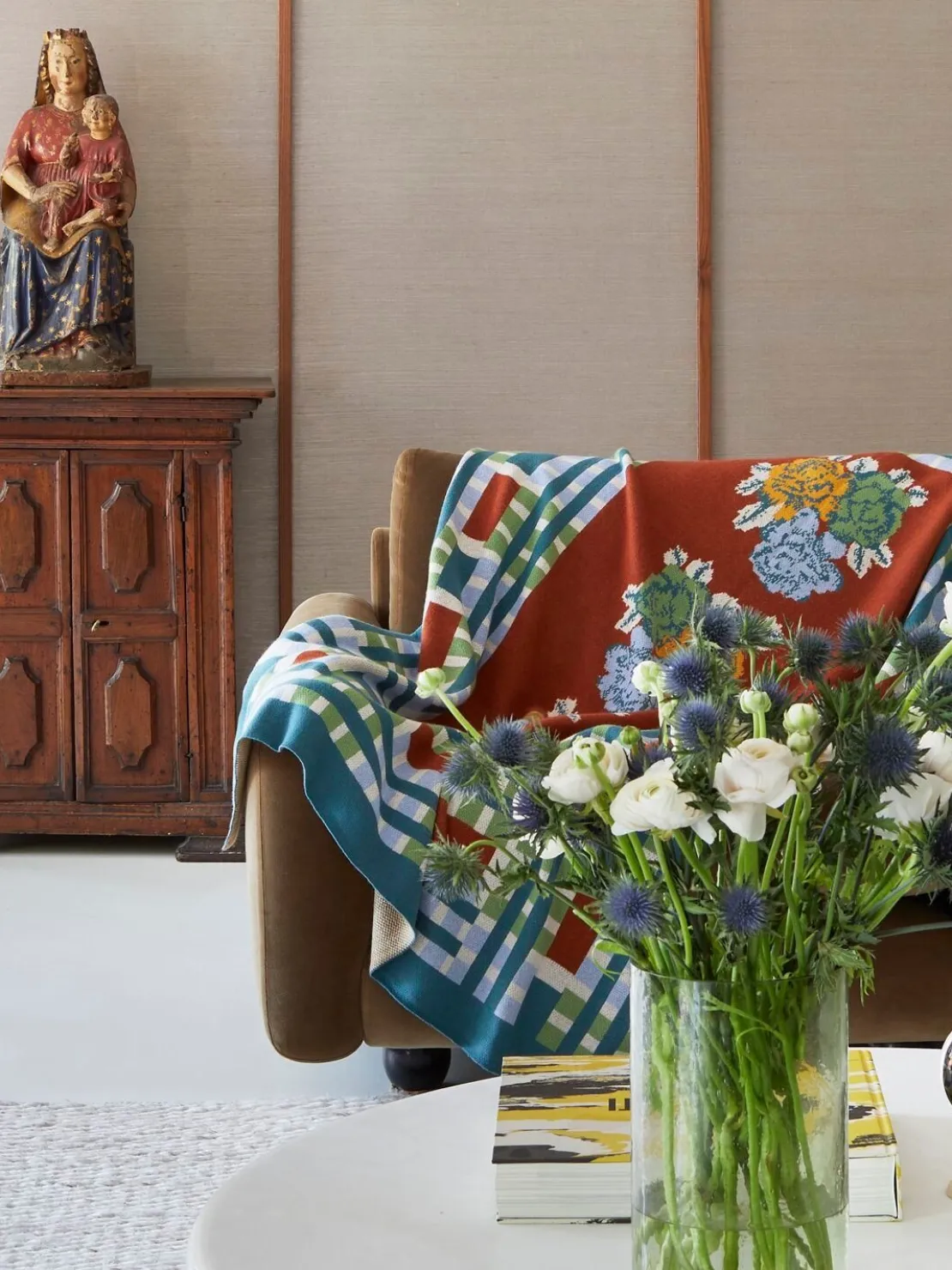 Coperta Ankara Rust Plumbago