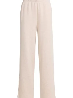 Cotton blend classic straight leg pants