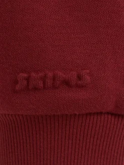 Cotton blend classic zip-up hoodie