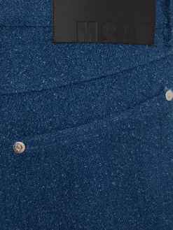 Cotton blend denim jeans