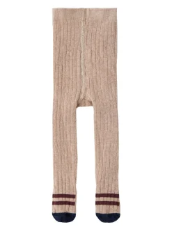 Cotton blend knit tights