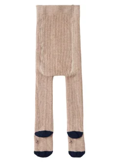 Cotton blend knit tights