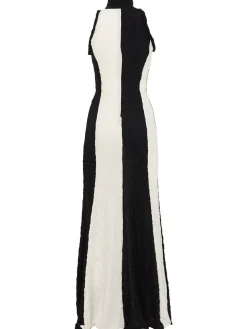 Cotton blend long dress