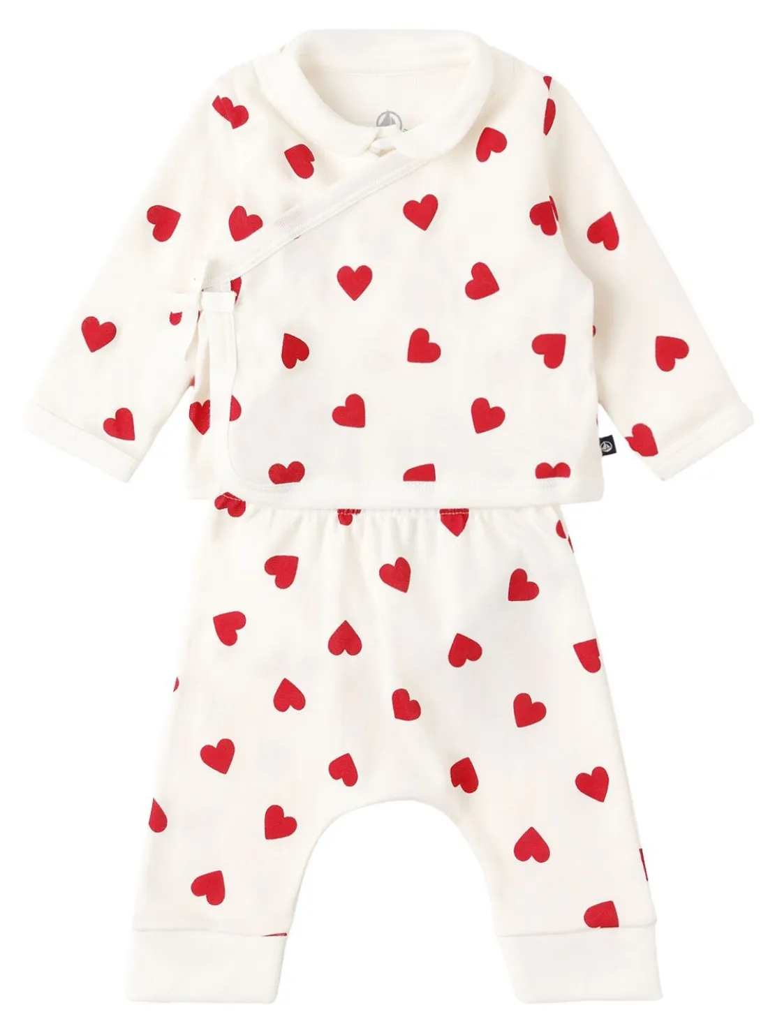 Cotton cardigan, bodysuit & pants