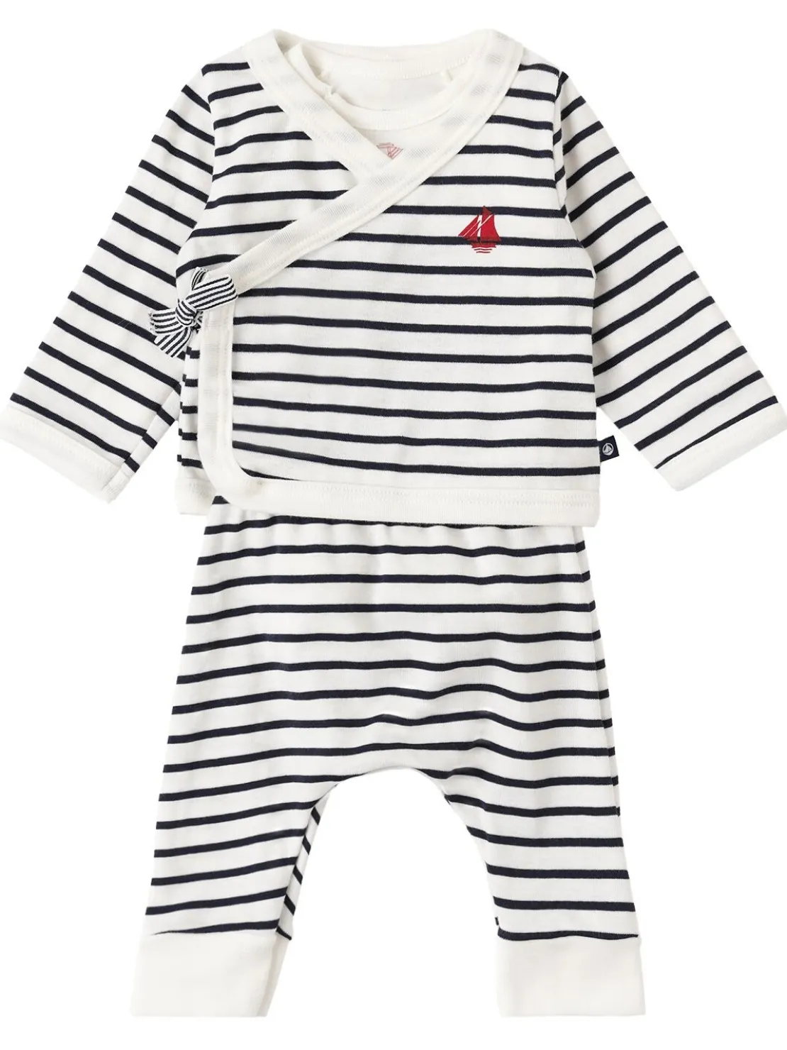 Cotton cardigan, bodysuit & pants