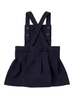 Cotton chambray overall dress