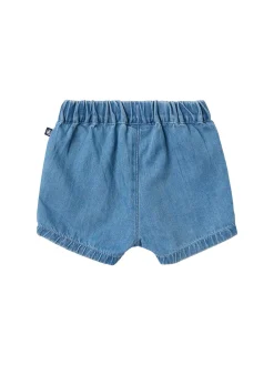 Cotton chambray shorts