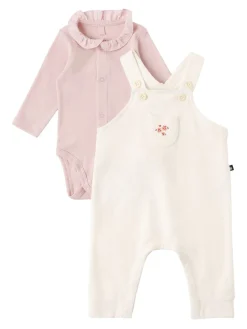 Cotton overalls & bodysuit