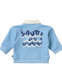 Cotton polo sweatshirt