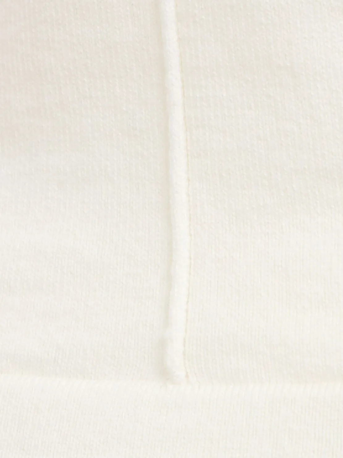 Cropped cotton & cashmere blend t-shirt