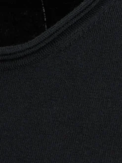 Cropped cotton & cashmere blend t-shirt