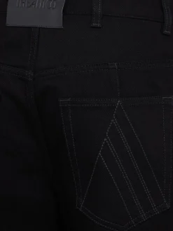 Curved cropped jeans