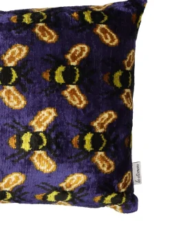 Cuscino in velluto di cotone e seta