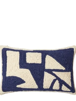 Cuscino Ira Knotted Blue